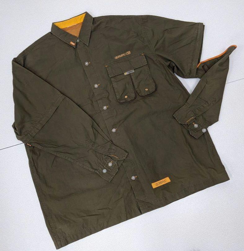00s Gimmick RINGSPUN Detachable/Tech Cotton Shirt