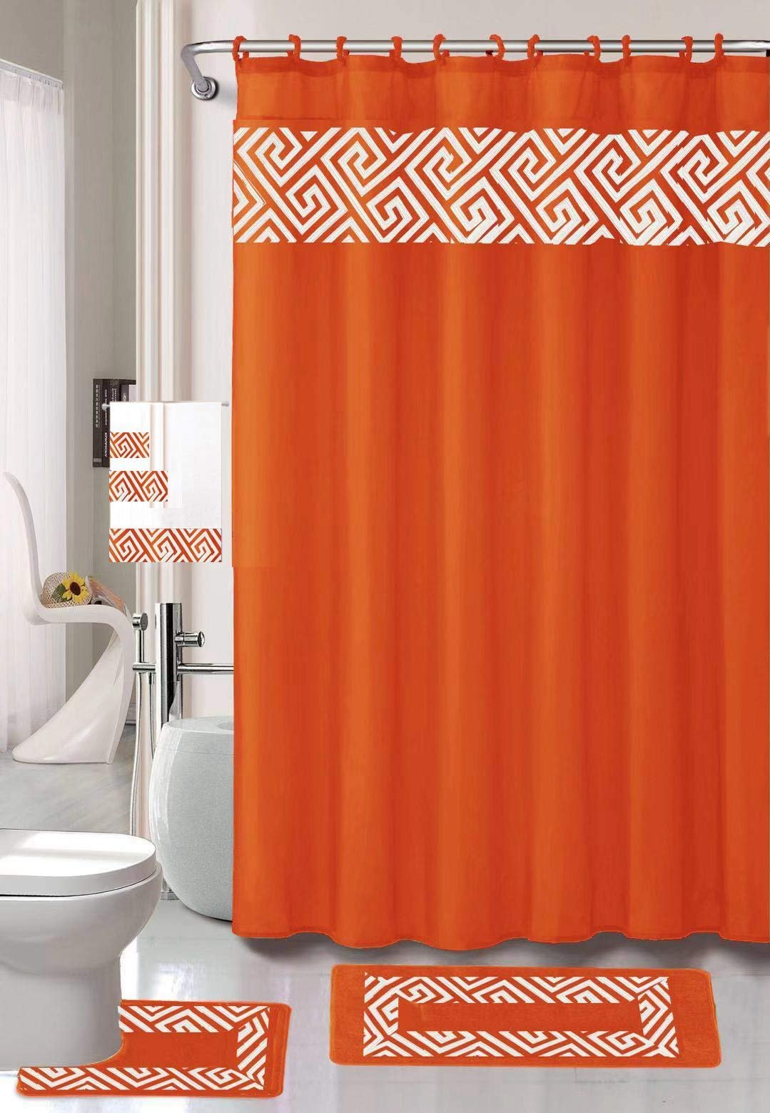 18 Piece Bathroom Mat Rug Set (OTHER COLORS)