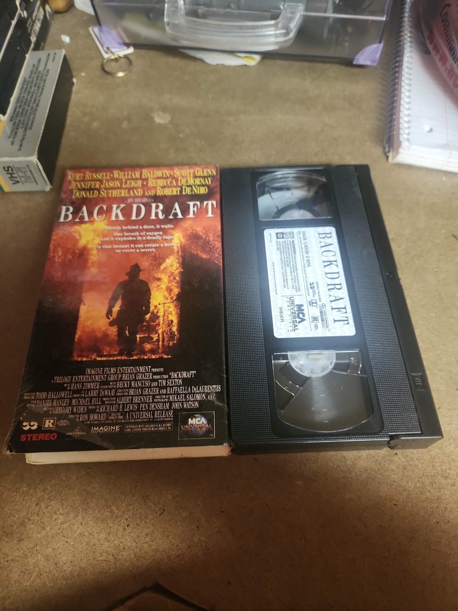 Backdraft VHS Movie 1991 - detail