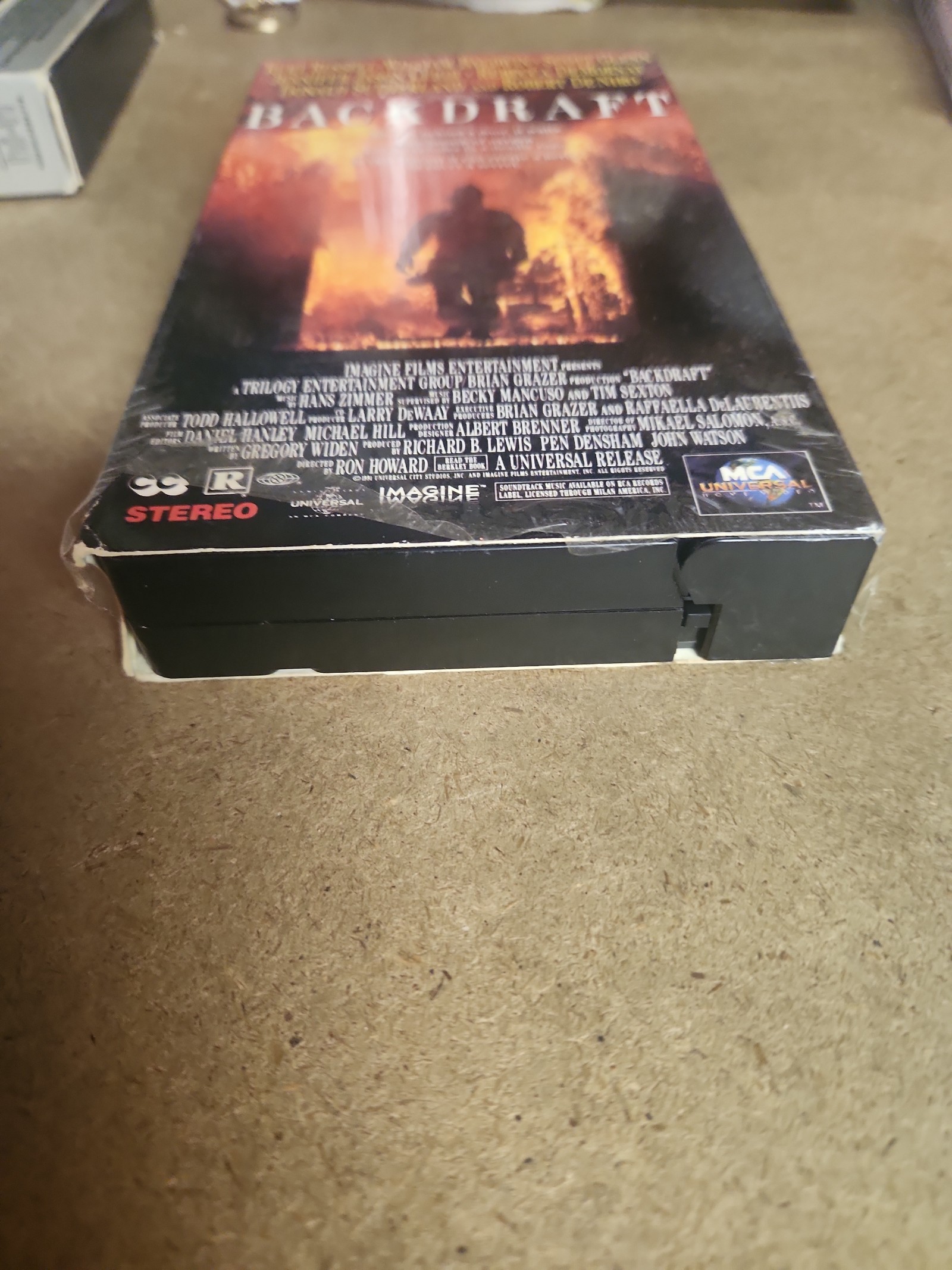 Backdraft VHS Movie 1991 - detail