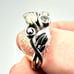 Barbara Bixby Womens Ring Sterling Silver 18K Gold White Topaz Vine Band Size 9