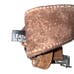 Vintage Brown Leather Silver Buckle Braided Bohemian Western Belt