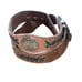 Vintage Brown Leather Silver Buckle Braided Bohemian Western Belt