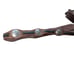 Vintage Brown Leather Silver Buckle Braided Bohemian Western Belt