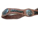 Vintage Brown Leather Silver Buckle Braided Bohemian Western Belt