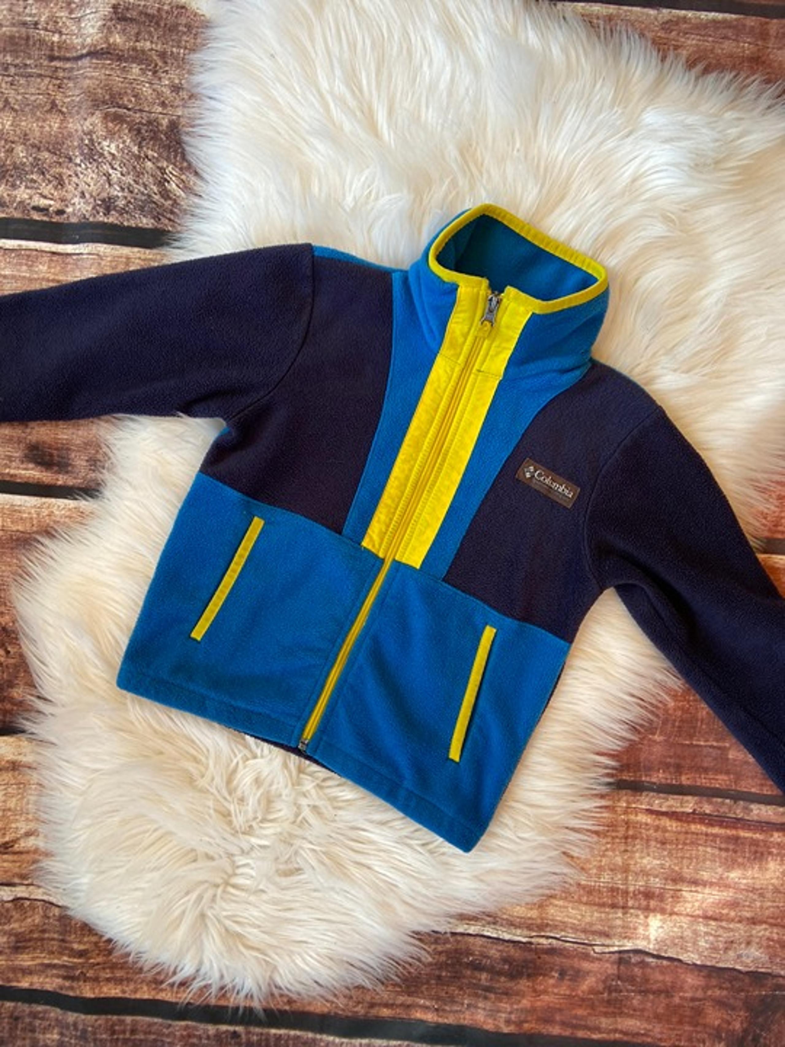 Columbia Boys size small (6/7) fleece jacket - blue spring or fall jacket