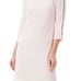 NWT. Ming Wang Floral Lace Hem Knit Sheath Dress Whisper Pink Size XS. Fits siz
