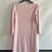 NWT. Ming Wang Floral Lace Hem Knit Sheath Dress Whisper Pink Size XS. Fits siz