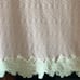NWT. Ming Wang Floral Lace Hem Knit Sheath Dress Whisper Pink Size XS. Fits siz