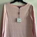 NWT. Ming Wang Floral Lace Hem Knit Sheath Dress Whisper Pink Size XS. Fits siz