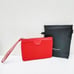 Giorgio Armani Beauty Makeup Cosmetic Bag Small Flat Red Pouch & Drawstring Bag