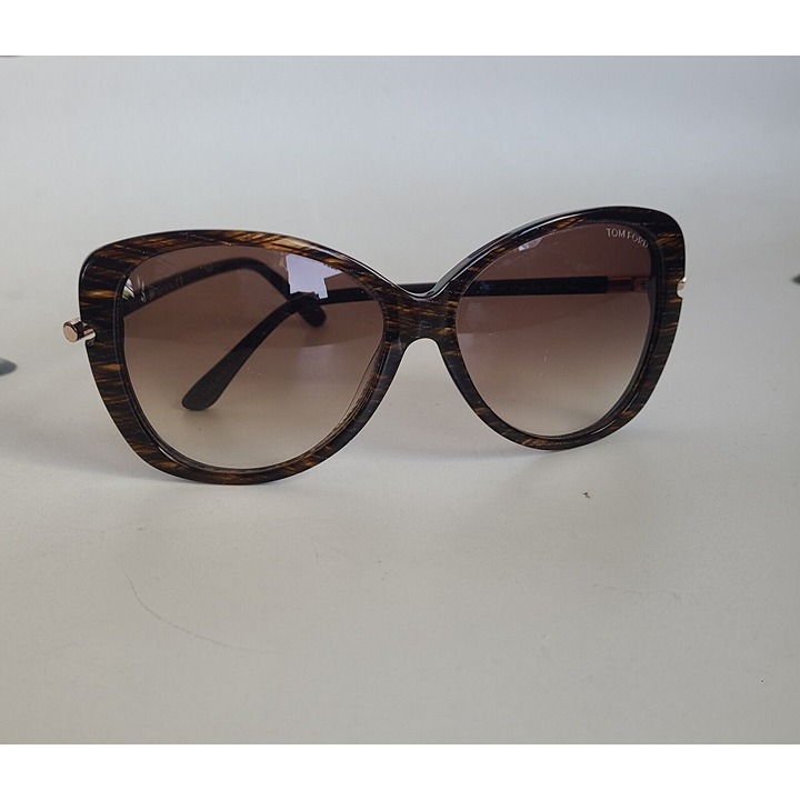 TOM FORD Linda Brown Tortoise Butterfly Acetate Sunglasses TF 324 50F