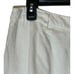 Eileen Fisher Shorts Women 4 White Linen Roll Tab Cuffs Button Close
