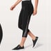 Lululemon Mix & Mesh Crop *21 Black / Chirasu Black