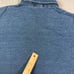 RRL Ralph Lauren Polo Shirt Mens XL Blue Indigo Garment Dyed Cotton Pocket