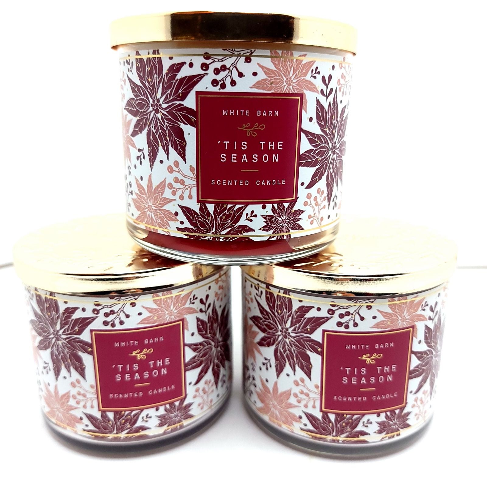 Tis the Season 3-wick Candles Bath and Body Works