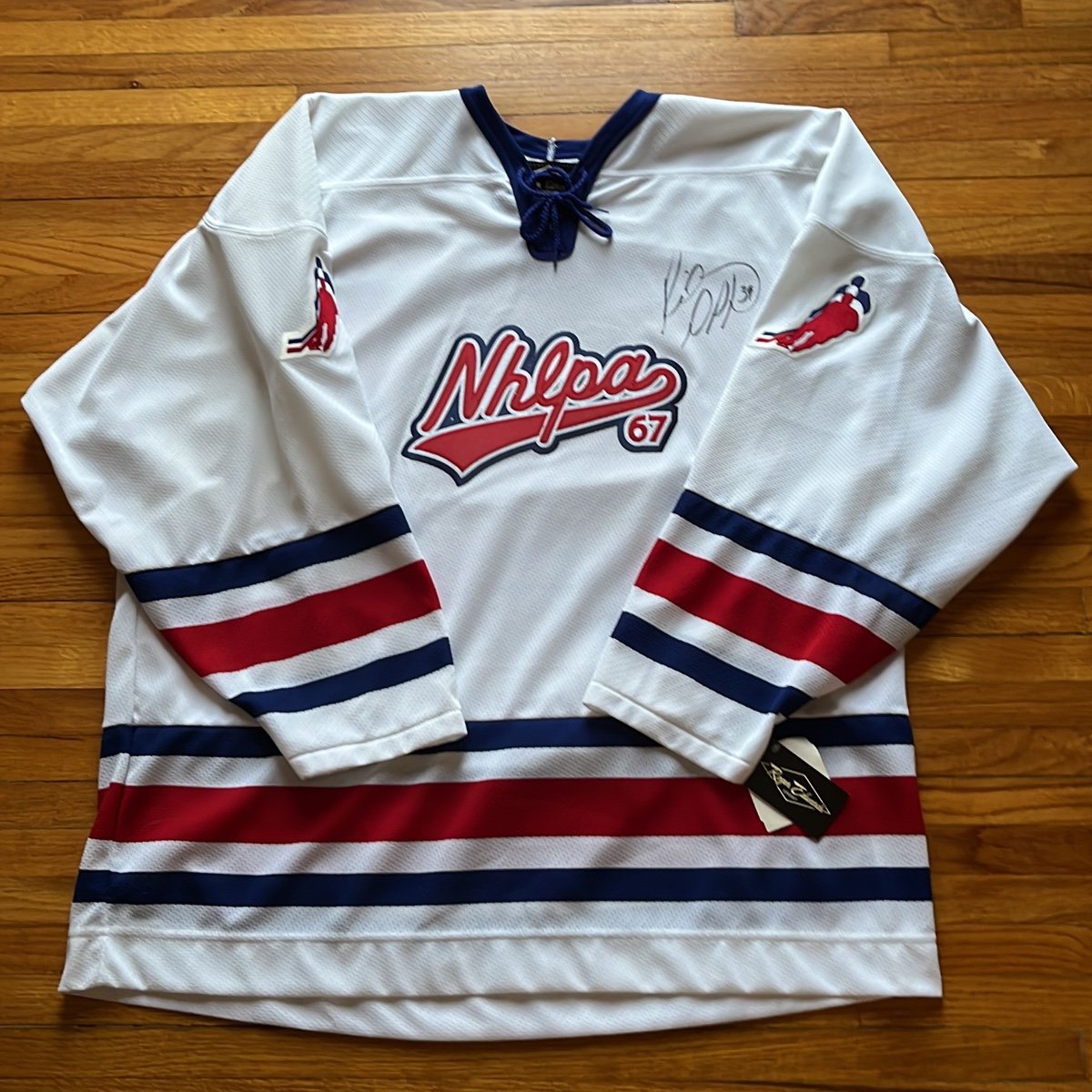 NHL Rick Dipietro Roger Edwards Vintage Signed Jersey