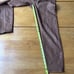 L'AGENCE Micro Boot Stretch Tan Leather Look Coated Denim Jeans, Size 30