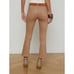L'AGENCE Micro Boot Stretch Tan Leather Look Coated Denim Jeans, Size 30
