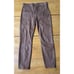 L'AGENCE Micro Boot Stretch Tan Leather Look Coated Denim Jeans, Size 30