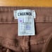 L'AGENCE Micro Boot Stretch Tan Leather Look Coated Denim Jeans, Size 30