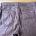 L'AGENCE Micro Boot Stretch Tan Leather Look Coated Denim Jeans, Size 30
