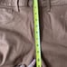 L'AGENCE Micro Boot Stretch Tan Leather Look Coated Denim Jeans, Size 30