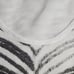 M made in Italy Zebra Print Wool Blend Sweater Attached Sleeveless Under…
