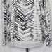 M made in Italy Zebra Print Wool Blend Sweater Attached Sleeveless Under…
