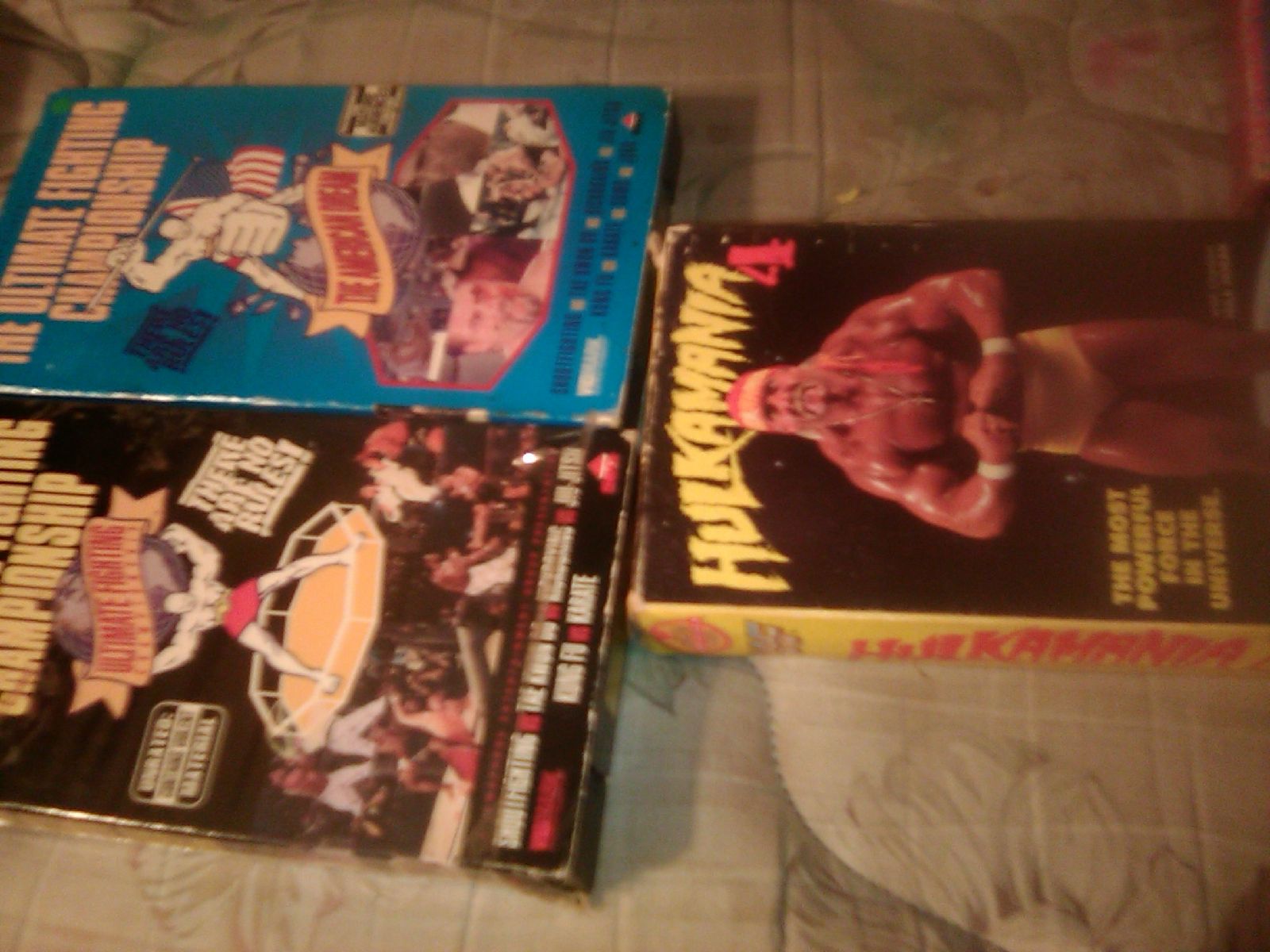 3 vintage fighting vhs