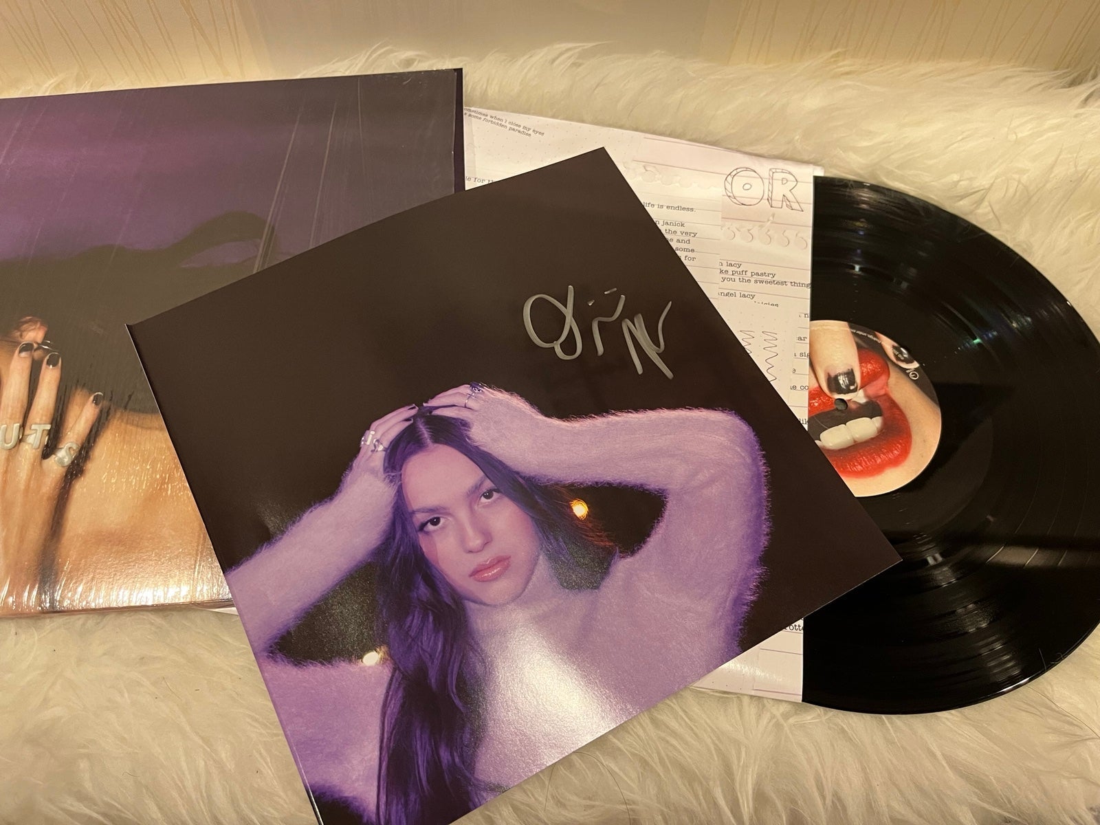 Hand Signed Olivia Rodrigo Guts Vinyl!