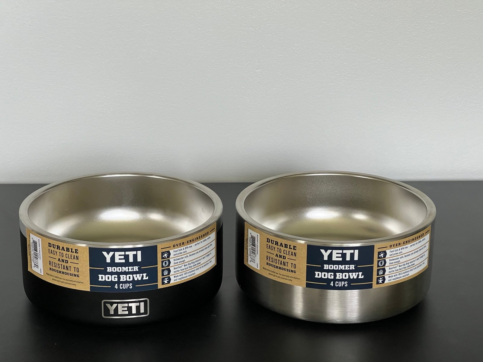 2 Yeti dog bowls 4 cups