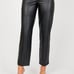 NWT-SPANX Slim Straight Pant Leather-Like Luxe Black- Medium
