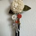 Vintage Handmade Unique Silk Beaded Flower Bolo Necklace