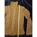 Todd Snyder Wool Alpaca Sweater Medium Brown Mens Cable Knit Turtle Neck Chunky