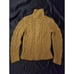 Todd Snyder Wool Alpaca Sweater Medium Brown Mens Cable Knit Turtle Neck Chunky