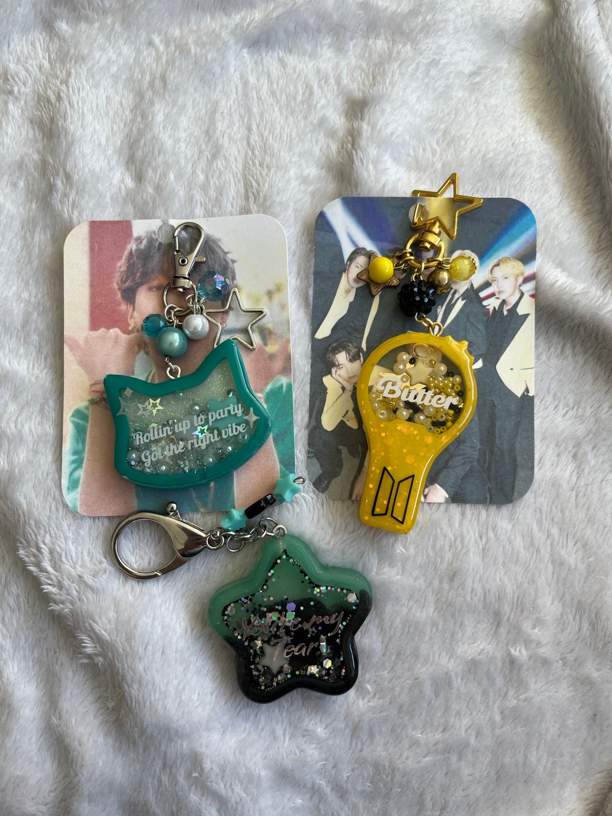 BTS Resin Charms/Keychains
