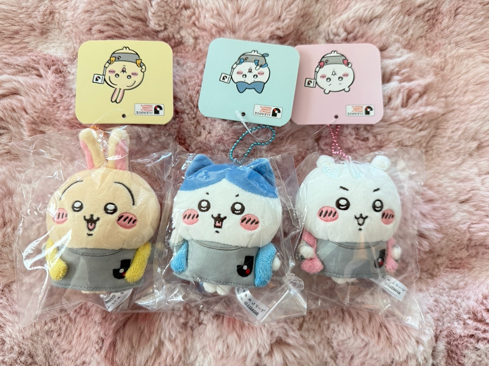 Chikawa x J-League Soccer Uniform Plush Keychain /Mascot Set