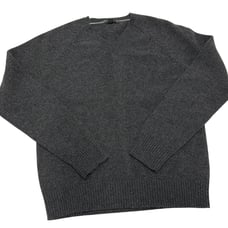 J.Crew Sweater Mens Medium Grey V Neck Knit Pullover Lambswool