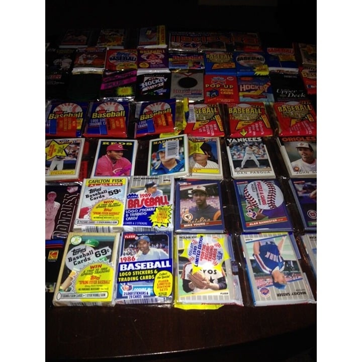 ✨Lot 200 Unopened Old Vintage Baseball Cards in Wax Cello Rack Packs