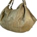 Tory Burch Gold Leather Oversized Dean Hobo Bag Purse Large Metallic Tassel Gold