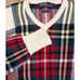 Vintage Polo Ralph Lauren Red GreenPlaid V-Neck Knit Sweater Sz. M Preppy Golf