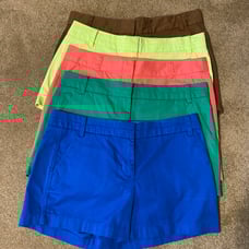 J Crew Chino Short Lot - Size 10 - 4 inch inseam - FIVE pairs