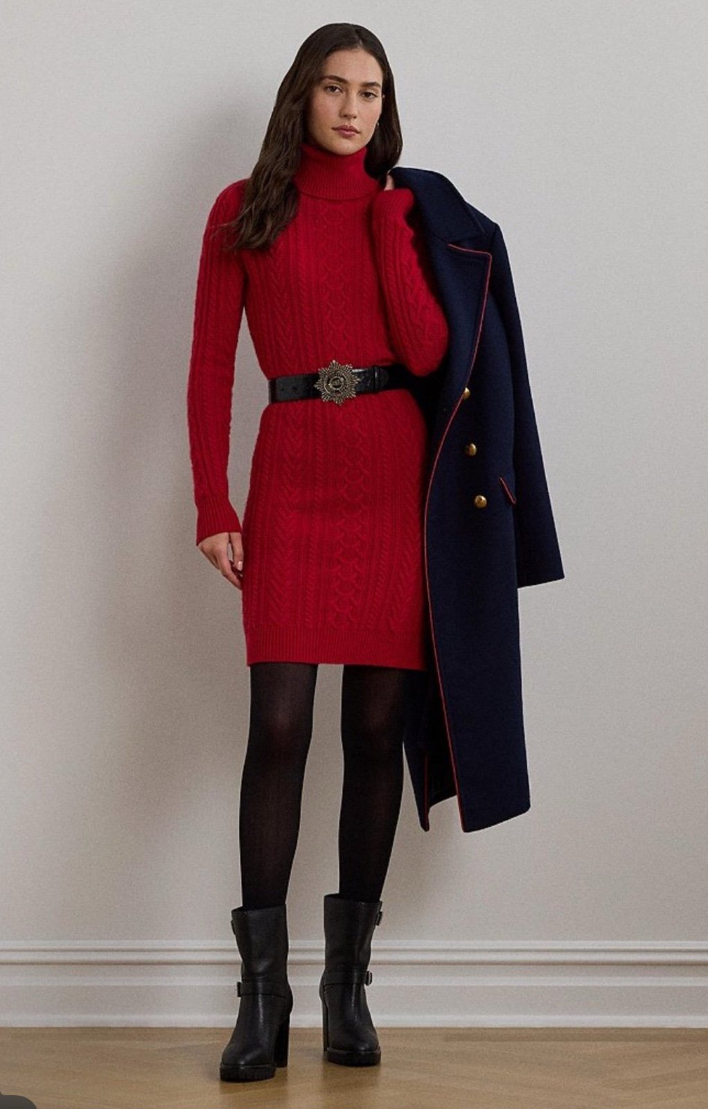 Lauren Ralph Lauren Wool and cashmere Blend Sweater Dress