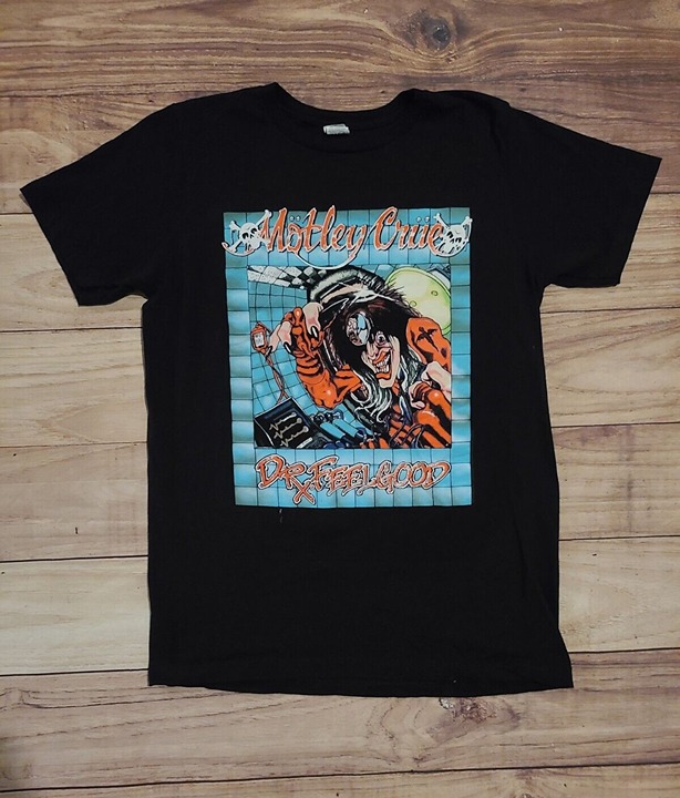 Motley Crue Dr Feelgood Album Black Tour T-Shirt Unisex Mediano Raagu Motley Crue Dr Feelgood Album Black Tour T-Shirt Unisex Mediano Raagu