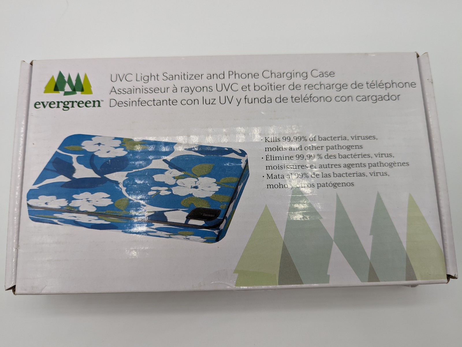 Evergreen UVC Light Sanitizer and Phone Charging Case