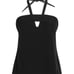 Black halter neck V-cut camisole, brand new unused, original price 31,800 yen.