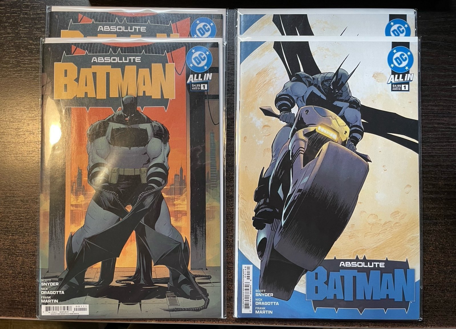 Absolute Batman #1 2024 [KEY] Scott Snyder CVR A 1st Print x2 3rd Print x2 NM