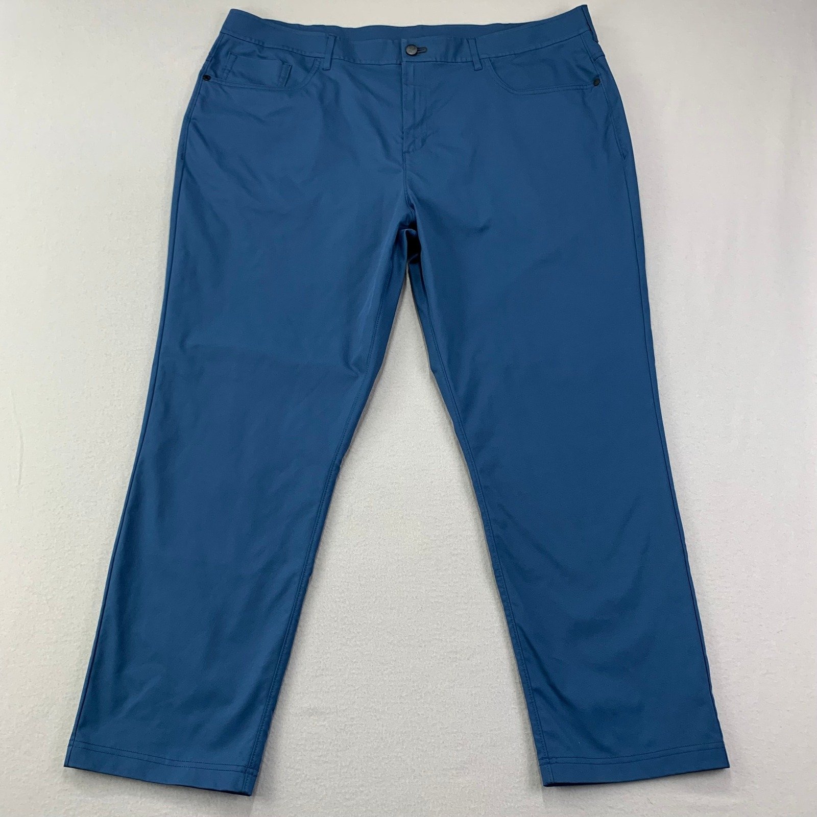 Public Red Gamechanger 5-Pocket Pant Mens 42/30 Blue Stretch Chino Golf Preppy