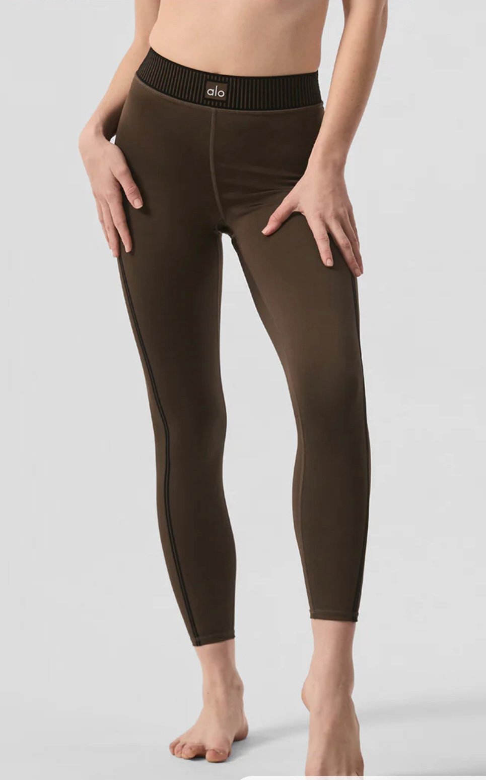 Alo Airlift High-Waist 7/8 Line Up Legging  Core: Espresso Sz XS